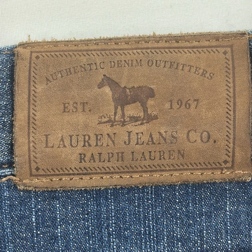 Lauren Jeans Co Ralph Lauren Relaxed Fit Capri Jeans Womens Size 12P Medium Wash